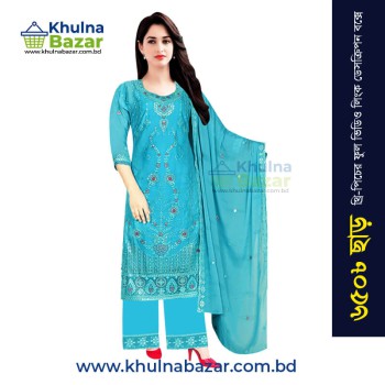 Premium Star Georgette 3-Piece Set with Embroidery Work