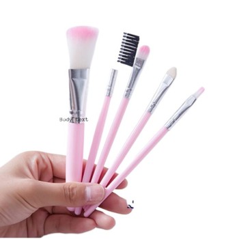 Travel-Friendly 5pcs Makeup Beauty Brushes Set for Girls & Women