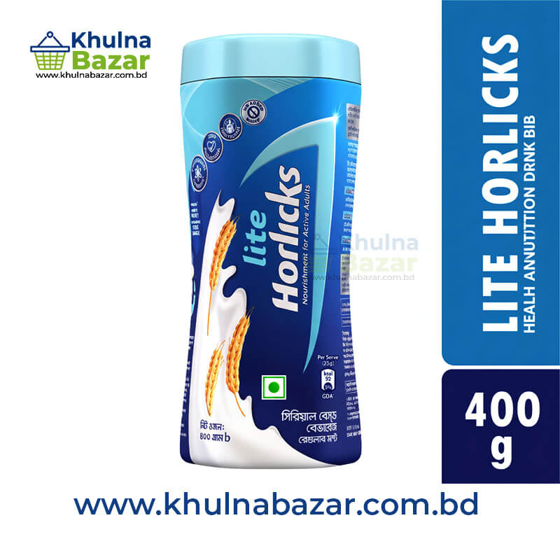 Horlicks Lite Health and Nutrition Drink Jar - 400g (Powder Drink)