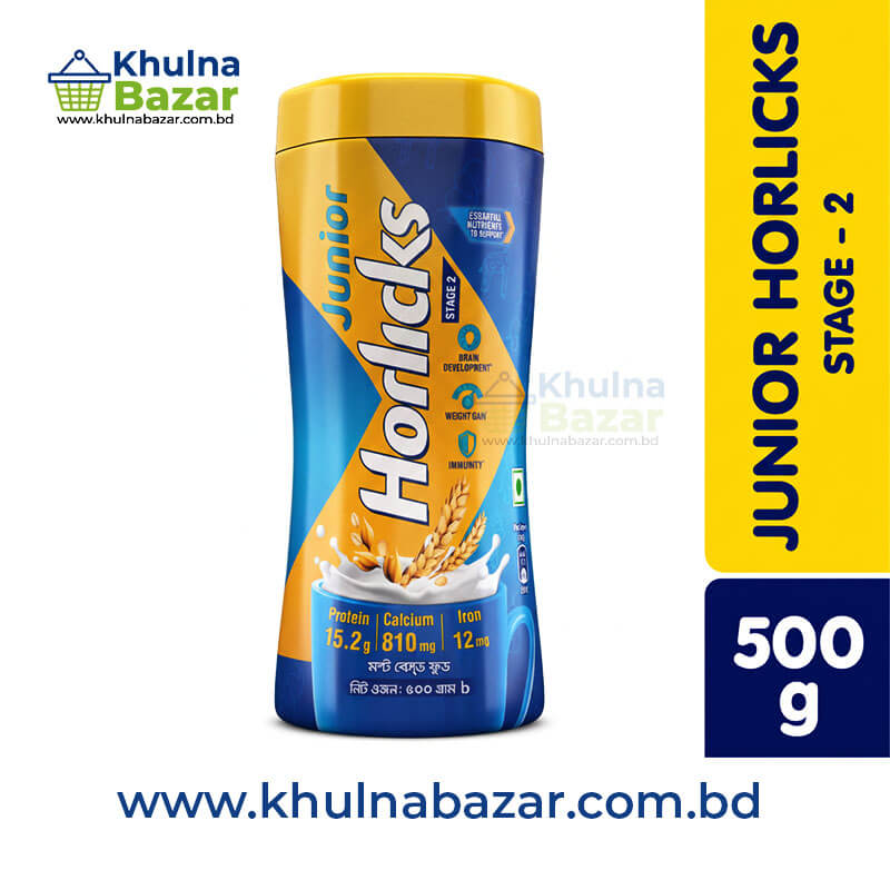 Junior Horlicks Health and Nutrition Drink Stage-2 (500g Jar)