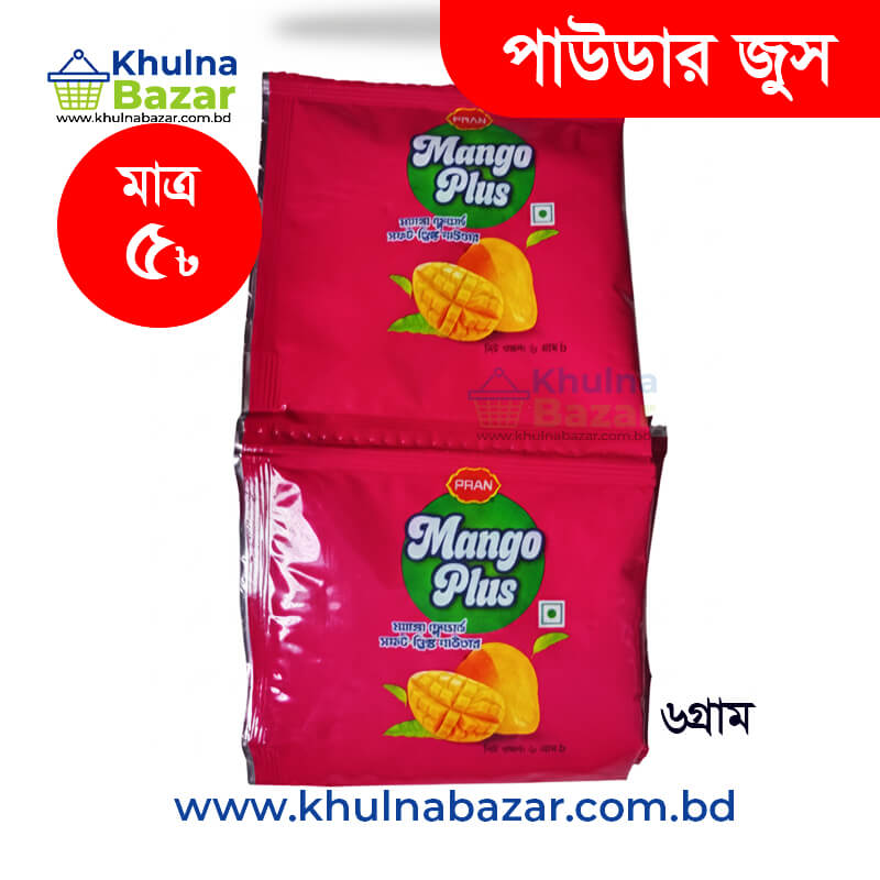প্রাণ ম্যাঙ্গো পাউডার জুস - ৫ টাকা প্যাকেট (Pran Mango Powder Juice - 5 Taka)