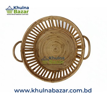 Natural Cane Tray – Eco-Friendly Rectangular Serving Tray 
