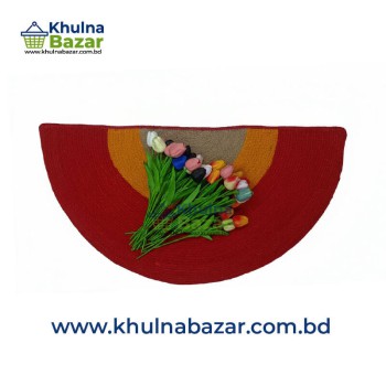 Handwoven Half-Cut Jute Rug - Natural Eco-Friendly Area Rug