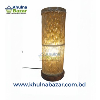 Handmade Bamboo Table Lamp - Double Shade Large Shola Design