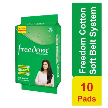 Freedom Sanitary Napkin Belt - 10 Pads Pack