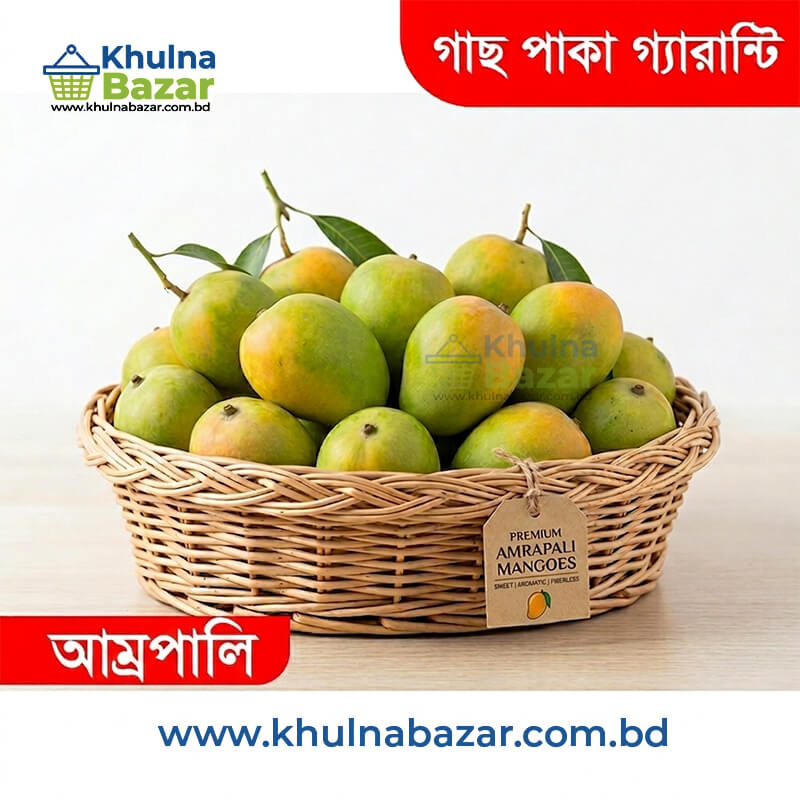 100% Organic Amrapali Mango (অর্গানিক আম্রপালি আম) - ৫ কেজি