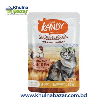Kandy Hairball Control Cat Food - Tuna and Chicken Flavor (Special Formula) -70g