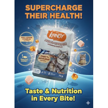 Kandy Multi-Vitamin Pouch - Tuna & White Meat In Jelly (70g)
