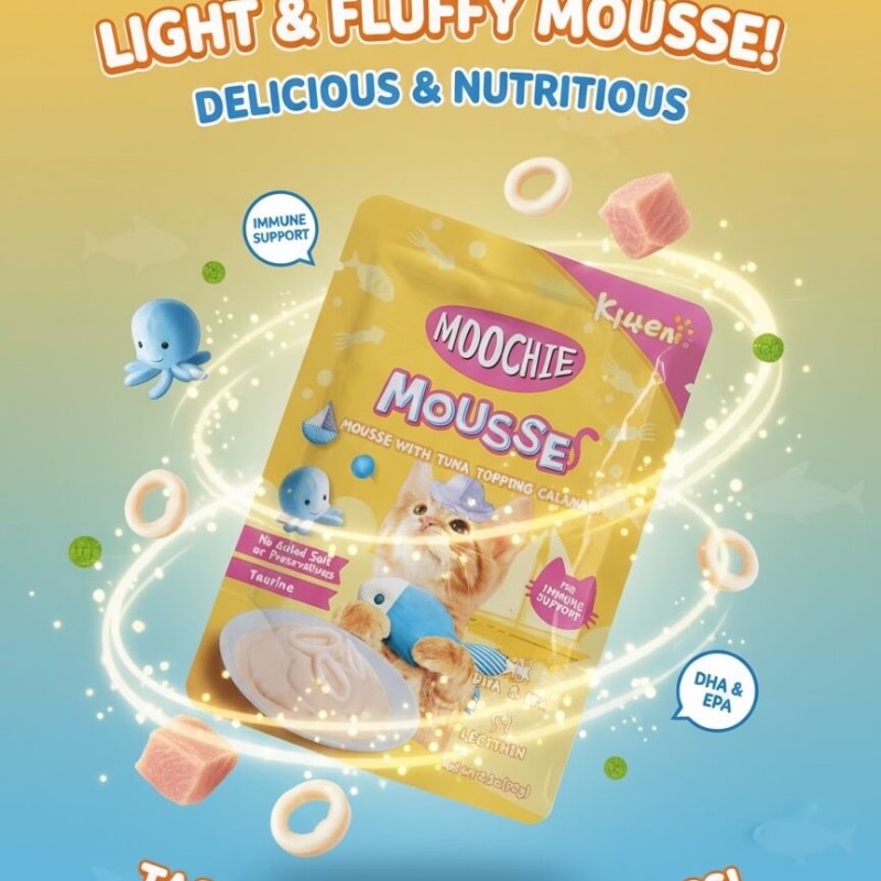 Moochie Tuna & Chicken Recipe Wet Cat Food Pouch - 70g