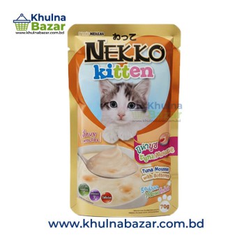 Nekko Kitten Tuna Mousse With Salmon Pouch – 70g
