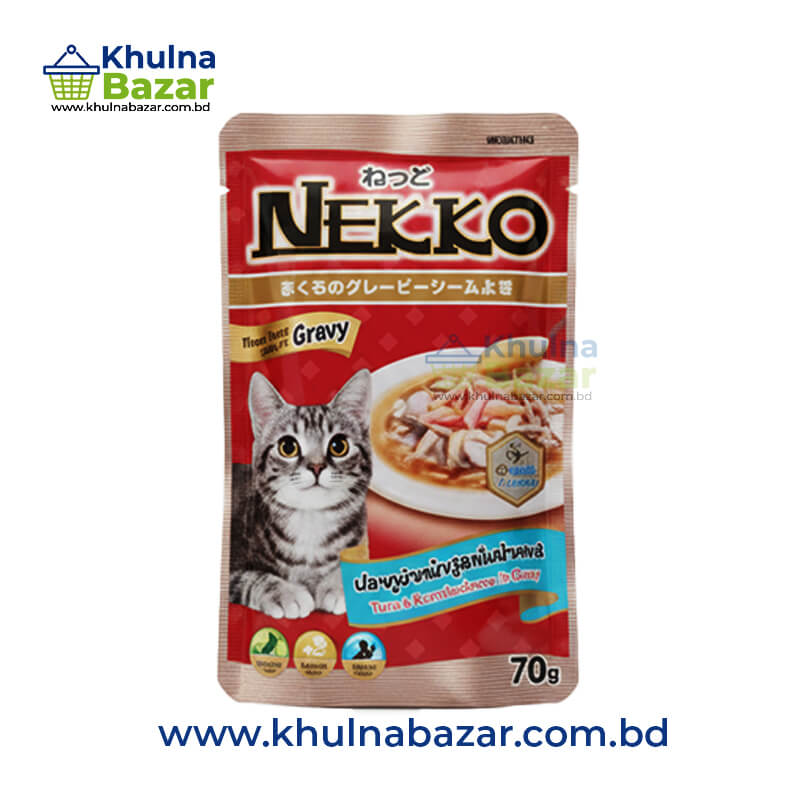 Nekko Real Tuna in Gravy - 70g (Premium Wet Cat Food)
