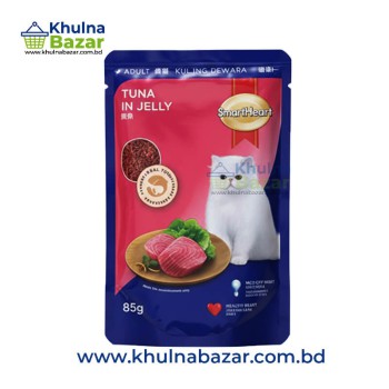 Smart Heart Tuna In Jelly Pouch 85g - Premium Wet Cat Food