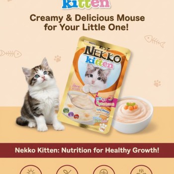 Nekko Kitten Tuna Mousse With Salmon Pouch – 70g
