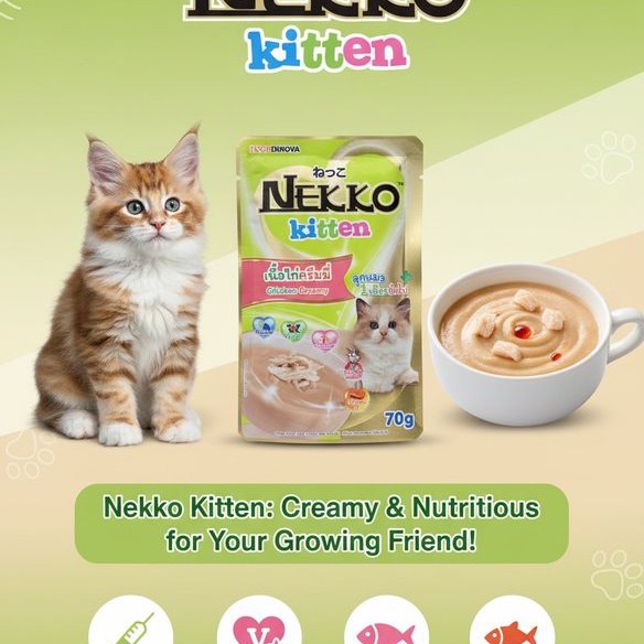 Nekko Kitten Chicken Creamy - 70g
