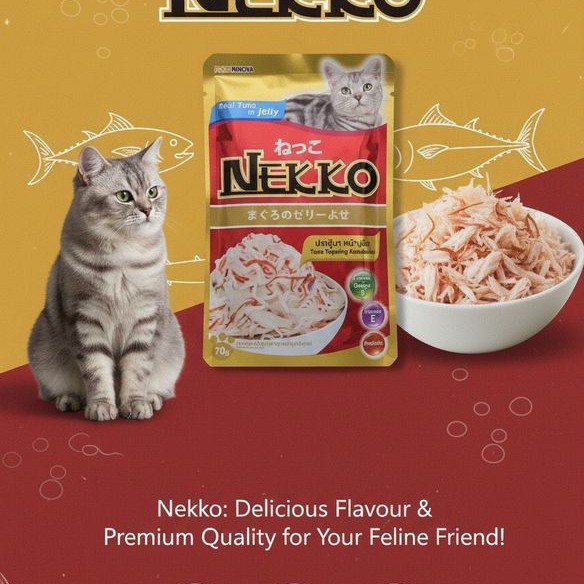 Nekko Real Tuna In Jelly Pouch 70G