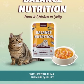 Pet Metro Balance Nutrition Tuna & Chicken in Jelly Cat Food Pouch - 85g