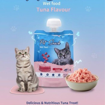 Taidom Pet Snack Wet Food - Tuna Flavour (100g) - Healthy Cat Treat