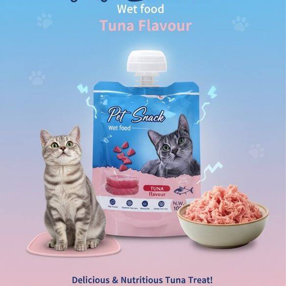 Taidom Pet Snack Wet Food - Tuna Flavour (100g) - Healthy Cat Treat